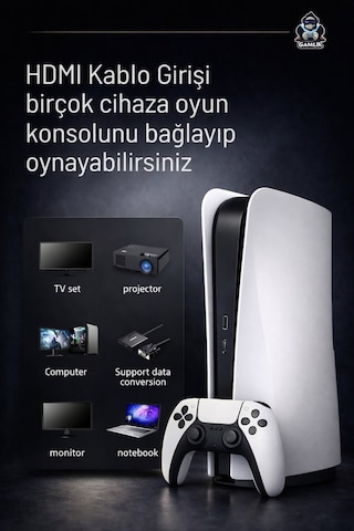 Retro Q10 Game Konsol Retro V4 Pes22,fifa22,gta,nba,tekken 30 Bin Oyun İkinci Kol