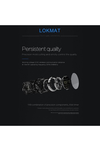 Geeroyoo Lokmat Mk16 Spor Akıllı Saat: 12 Ay Pil Ömrü, Ip67/5atm Su Geçirmezlik, El Parlaklık, Aktivite Takibi, Uyku Takibi, Bluetooth, Android/ios Desteği Kırmızı