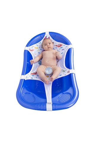 Sevi Bebe SEV-693 Desenli Havlu Bebek Banyo Filesi Beyaz
