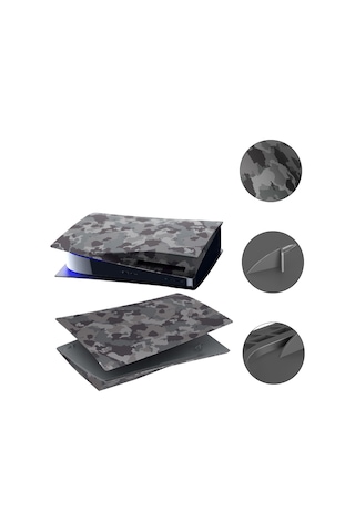 Ps5 Cd-rom Sürümü İçin Oyun Konsolu Kamuflaj Kabuk Koruyucu Kapak