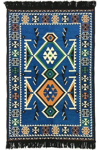 Shark Anadolu Kilim Mavi Renkli