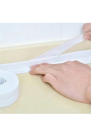 Sgs 1240 38mm 3.35m Beyaz Yapışkanlı Sızdırmazlık Bandı