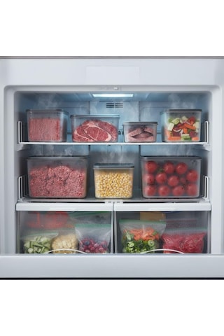 Lexroo No Frost Silikon Yumuşak Kapalı Saklama Kabı Dondurucu Ve Buzluk Saklama Kabı 3150 Ml Çok Renkli