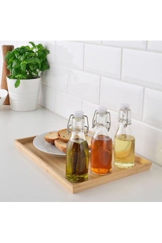 Cam Küçük Şişe Seti, 3 Adet, 15 Cl Yükseklik: 15 Cm