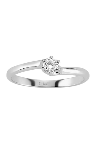 Sirius G Renk 0,13 Karat Pırlanta Tektaş Yüzük 0801R0017