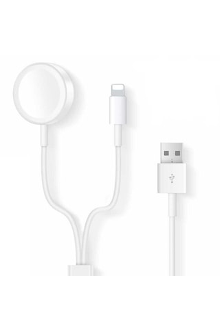 Apple Uyumlu Watch Series 10 42mm/46mm 2in1 Manyetik Şarj 1.2m Al2363