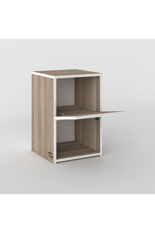 Kenzlife Komodin İzumi Crd 60 39 39 Komidin Kitaplık Ayakkabılık Kapaklı Arkalıklı Beyaz