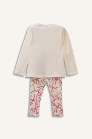 Defacto 2li Pijama Takımı Kız Bebek H2653a526sper99 Ekru-er99