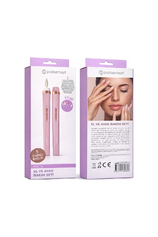Psc16 Rose Gold Manikür & Pedikür Set Rose Gold 5 Farklı Uç Başlık