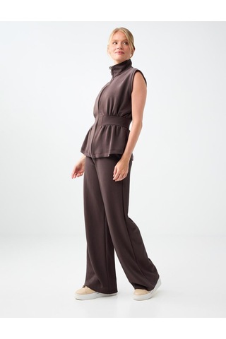 Jimmy Key Jimmy Key Acı Kahve Normal Bel Uzun Örme Pantolon 6sw187186803 Acı Kahverengi