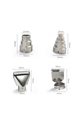 Sones Hilda Yüksek Sıcaklık Sıcak Hava Endüstriyel Sıcak Hava Filmi Aracı, Stil: Üç Rüzgar Nozulu