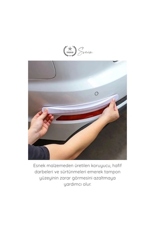 Svein Tamponkoruma Esnek Darbe Emici Oto Stil Çizilme Önleyici Araba Tampon Koruyucu Karbon Desenli Siyah