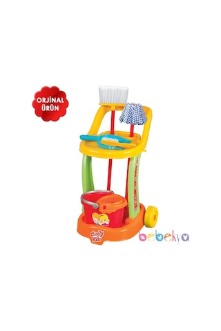 Candy Temizlik Arabası Oyuncak Temizlik Seti Role Play Oyuncağı