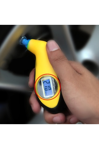 Symbee Kkmoon Dijital Lastik Basınç Ölçer - Lcd Ekranlı, 150psı'ye Kadar Hassas Ölçüm, Psı/bar/kpa/kgf/cm2 Seçenekleri