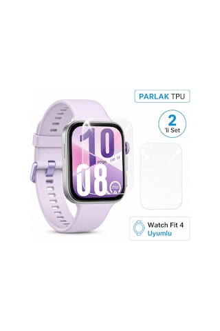 Huawei Watch Fit 4 Ekran Koruyucu Parlak Tpu 2'li Şeffaf
