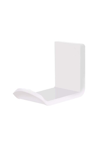 Sones 2 Adet Kulaklık Braketi Yapışkanlı Kulaklık Askısı Beyaz