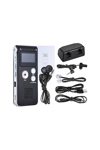 Samdoo Sk-012 8gb Metal Ses Kaydedici: Ses Kontrollü, Telefon Konuşması Kaydı, 576 Saat Kayıt Süresi, Mp3 Çalar, Kolay Kullanım