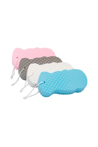 Gajeena 2 Adet 3d Duş Spongesi - Yumuşak Dokulu, Deri Ölü Hücrelerini Temizleyen, Evde Kullanımı Kolay Peeling Aleti Diğer