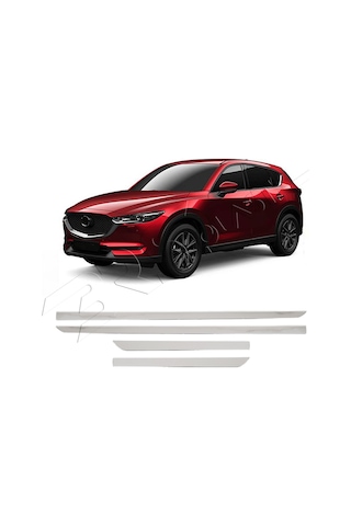 Mazda Cx-5 Kf Uyumlu 2017 Ve Üzeri Krom Yan Kapı Çıtası 4 Parça Paslanmaz Çelik