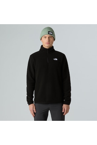 The North Face M Glacier Fleece 1/4 Zip Jacket Erkek Polar-30541 Siyah