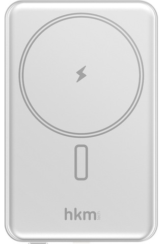 Mag Lite Wireless 5.000 Mah 20W Magsafe Uyumlu Manyetik Kablosuz Powerbank Ultra Ince Gümüş Renk