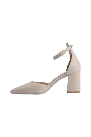 Poletto Hakiki Deri Nohut-altın Ayakkabı Stiletto 9839 60 V2-2422 Bej