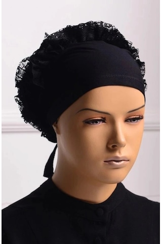 Ulupazarlama Bone - Dikişli Fırfırlı Bone Bandana sarı