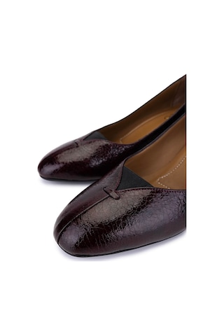 Tamer Tanca Kadın Hakiki Deri Bordo Klasik Ayakkabı 1135 06101 Bn Ayk Sk25-26 Bordo Bordo