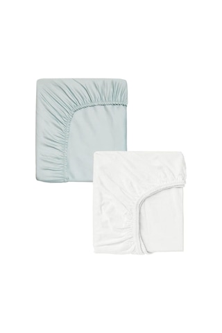 2 Adet Pamuklu Ve Lastikli 60 X 120 X 15 Cm Penye Bebek Çarşaf