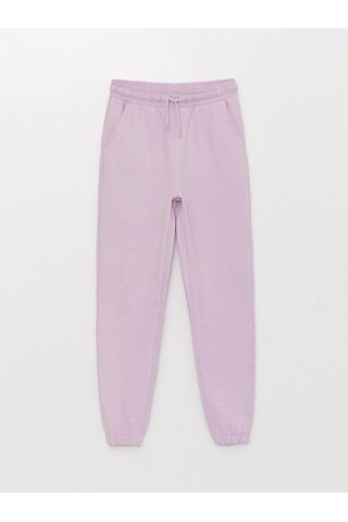 LC Waikiki Lcw Kids Lila Beli Lastikli Basic Kız Çocuk Jogger Eşofman Altı Lılac