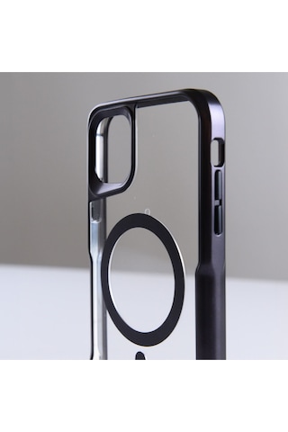 Merci Mt- 14 Pro Uyumlu Elegance Megasafe Destekli Telefon Kılıfı Siyah