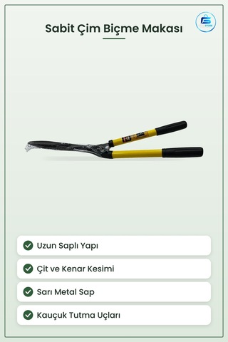 Sabit Çim Biçme Makası Çit Budama Kırpma Aleti Kenar Düzeltme Sar