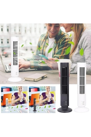 Kule Tipi Usb Elektrik Fan Yapraksız Klima Fanı
