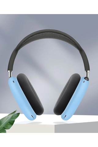 Ally Airpods Uyumlu Max İçin Çizilme Önleyici Koruyucu Silikon Kılıf- 5775 Mavi