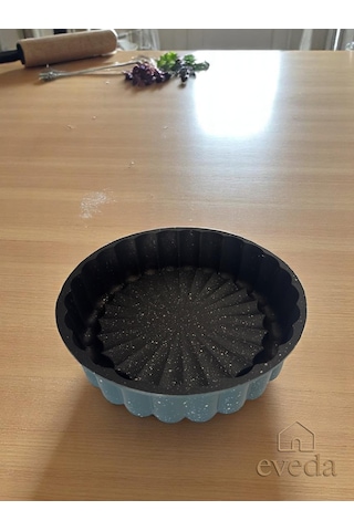 Eveda Döküm Düz Dilimli Kek Klıbı 26 Cm Turkuaz
