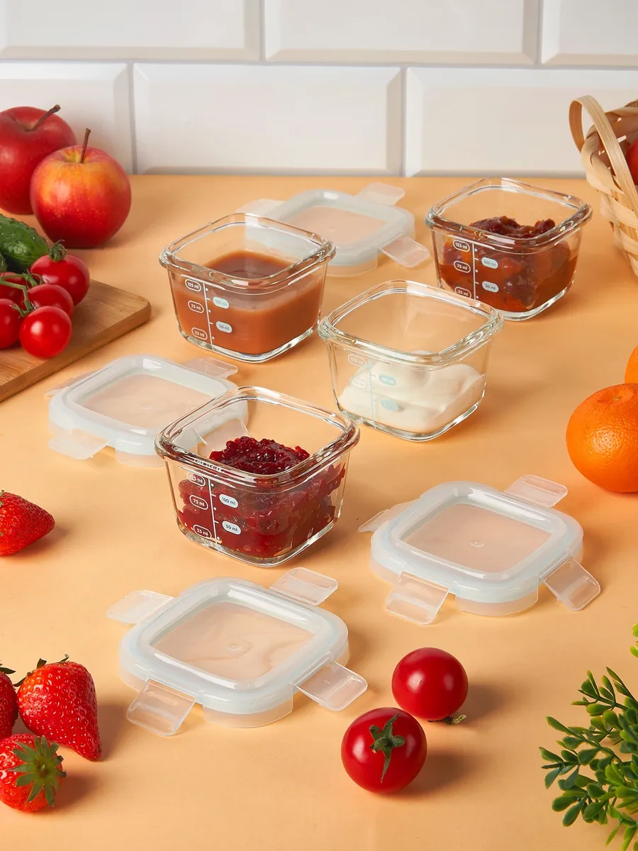 Eley 4'lü Cam Gıda Saklama Kabı Seti, 160 Ml 147638556 Beyaz