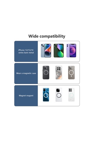 Neevoyu İphone 15/14/13/12 Serisi İçin Manyetik Telefon Tutucu - Abs+pc Malzeme, Soğuk Ayak Ve 1/4 Vida Deligi, Manyetik Halka Dahil