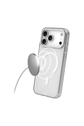 Apple Uyumlu iPhone 17 Pro Kılıf M-safe Şarj Özellikli Şeffaf Youngkit Crystal Shield Serisi Kapak Şeffaf Şeffaf