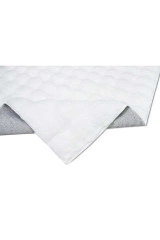 Yünteks Bubble Kabartmalı Peluş Post Halı 90x150 Beyaz