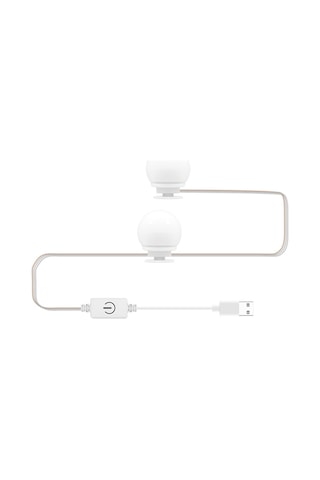 Hfambition Led Makyaj Aydınlatma Lambası - 3 Renk Tonu, Usb Dokunmatik Kontrol, Sonsuz Parlaklık Regülasyonu, 2lü Paket