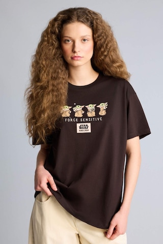 Defacto Oversize Kahverengi Kadın T-shirt H1073ax/bn207