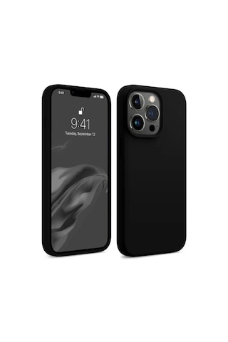 Bix İphone 14 Pro Max Silikon Kılıf Magsafe Uyumlu Güçlü Koruma Darbe Emici Siyah