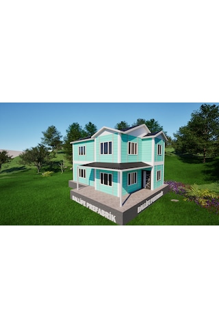 Ballife Prefabrik 142 M2 Standart Dubleks Prefabrik Konut