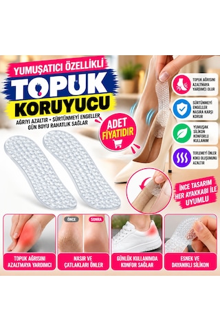 Yumuşatıcı Özellikli Topuk Ağrısını Gidermeye Yardımcı Çok Amaçlı Ortapedik İnce Tasarımlı Adet Fiyatıdır