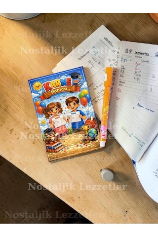 Karne Hediyesi 10 Set Ayıcık Desenli Görünmez Kalem Ve Tebrik Kartı
