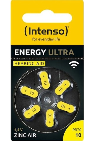 Intenso Energy Ultra A10 İşitme Cihazı Pili 6'lı
