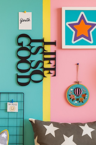 Life İs So Good Ahşap Duvar Dekorasyon Ürünü 25x20 Cm