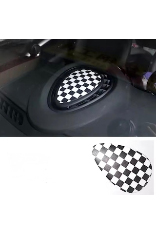 Mini F55 F56 Ön Konsol Havalandırma Üstü Dama Desenli 3d Kaplama 2014+ Ön Konsol
