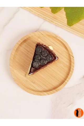 6'lı Bambu Yuvarlak Sunum Tabağı, Servis Tabağı, 20x20 Cm