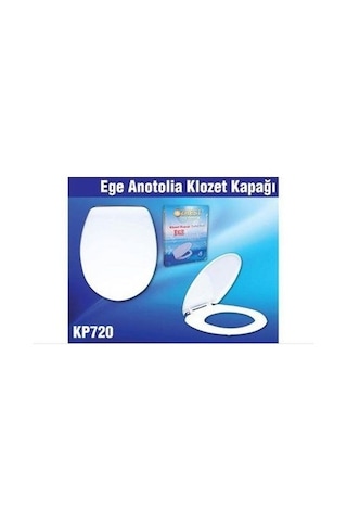 Özbest Ege Anatolia Akdeniz 36 X 43 Cm Normal Kapanan Plastik Klozet Kapağı Beyaz